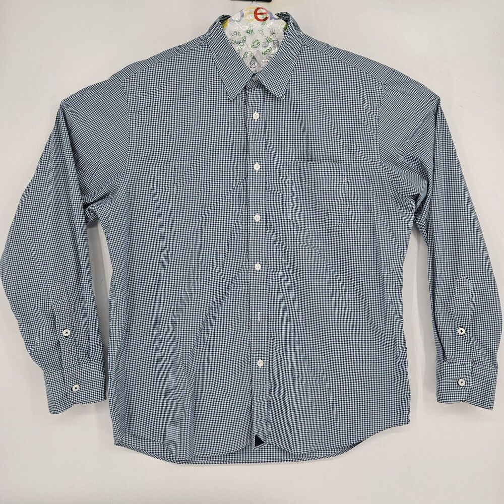 Untuckit Shirt Mens Extra‎ Large Button Up Casual Preppy Long Sleeve Checkered